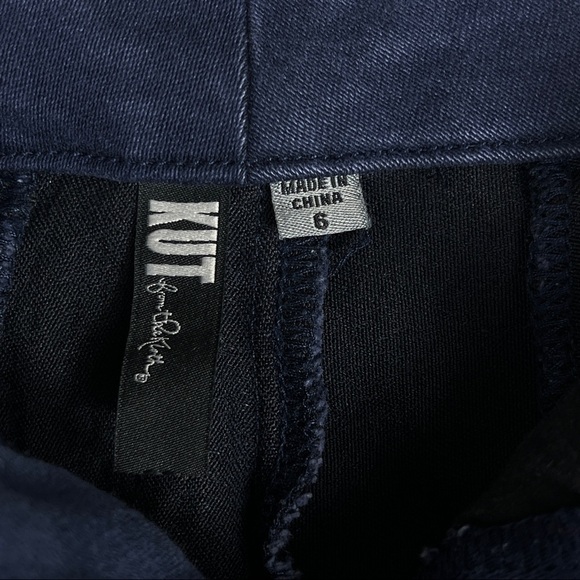 KUT from the Kloth Mia Ankle Skinny Ponte Pants Dark Blue Size 6 - Picture 7 of 10